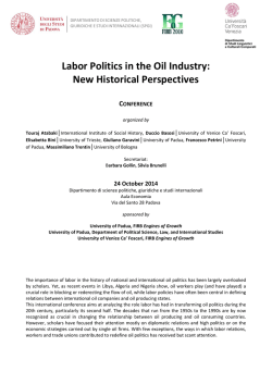 Labor Politics in the Oil Industry
