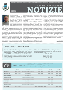 Notiziario 2014 - Comune di San Pietro Viminario