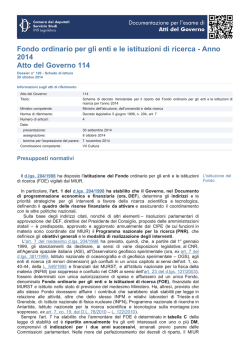 Fondo ordinario per gli enti e le istituzioni di ricerca
