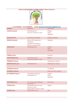 TEAM Scuola Secondaria di Primo Grado Pietro Canonicav2014-2015