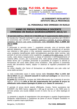 Anno di prova neo immessi in ruolo giuridico 2013_14