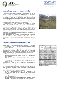 Il problema - Progetto IFFI