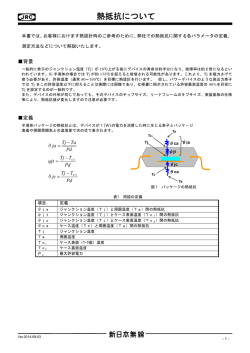 熱抵抗について