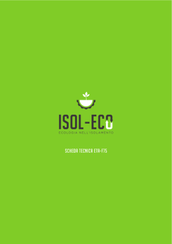 Scheda Tecnica ETA-F75 - Isol-Eco