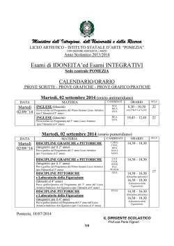 clicca qui - Liceo Artistico Statale POMEZIA
