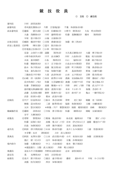室内選手権 競技役員