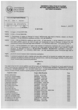 Internazionale - Universit&agrave; di Palermo