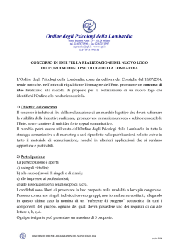scarica il bando - Ordine degli Psicologi della Lombardia