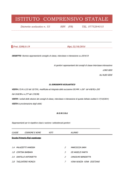 nomina_rappresentanti_2014-15 - Istituto Comprensivo Statale di Ripi