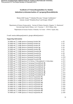 Synthesis of 3-benzylisoquinolines by domino imination