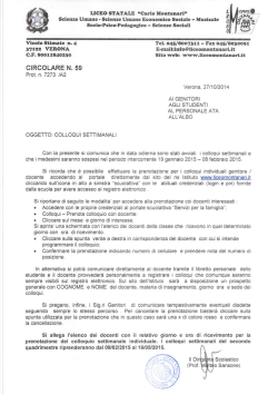 Circolare n. 59 del 27.10.2014
