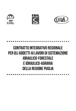contratto integrativo regionale per gli addetti ai lavori di