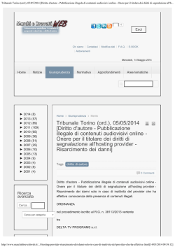 Tribunale Torino (ord.) - Studio Legale Previti