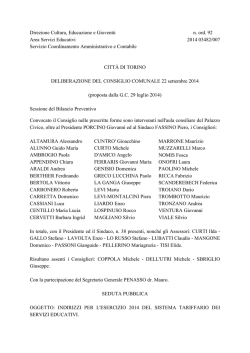 Direzione Cultura, Educazione e Giovent&ugrave; n. ord