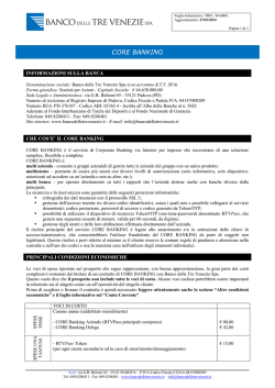 CORE BANKING - banco delle tre venezie