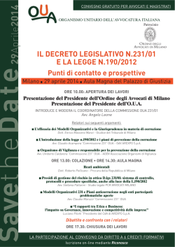 Locandina evento - Studio legale Acampora