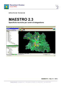 SPECIFICHE TECNICHE MAESTRO - ITA - Rev
