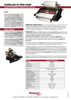 Download - PRIMA, specialisti nel finishing della stampa digitale