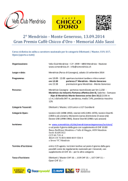 Monte Generoso 2014 - Velo Club Mendrisio