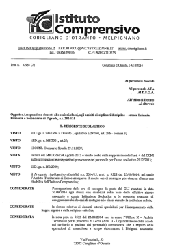 Scarica file Decreto assegnazione docenti alle sezioni