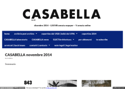 CASABELLA novembre 2014 | CASABELLAweb