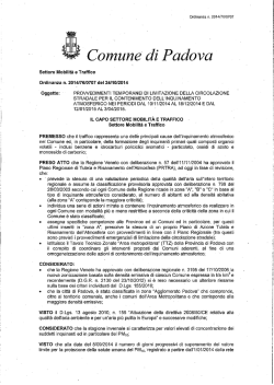 Ordinanza - Comune di Padova