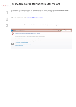 Guida: Accesso Webmail