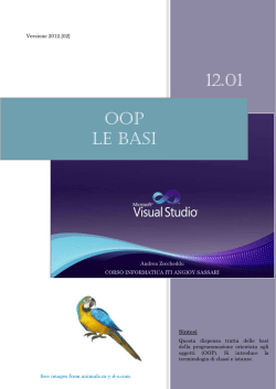 12.01 OOP LE BASI - Andrea Zoccheddu