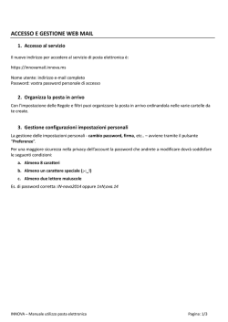 Configurazione Mozilla Thunderbird - INNOVA :: Web