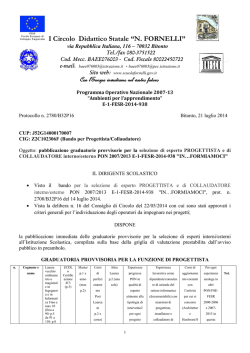 graduatoria provvisoria E.1_FESR_2014_938