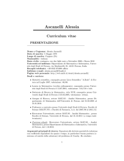 Curriculum vitae