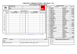 OLD LIONS SETTIMO (N.A. 04232) CAMPIONATO LOMBARDO
