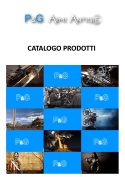 catalogo prodotti - PG Armi antiche