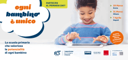 ogni bambino &egrave; unico