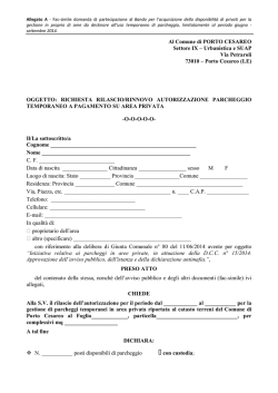 A - ISTANZA - Comune di Porto Cesareo