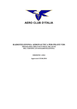 Programma didattico di radiotelefonia AeCI