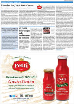 Il Pomodoro Petti, 100% Made in Toscana CO.PAD