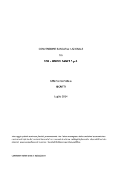 Convenzione UNIPOL - Iscritti CGIL