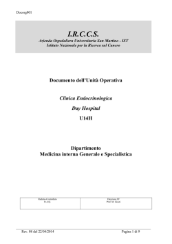 UO Clinica Endocrinologica U14H Day Hospital