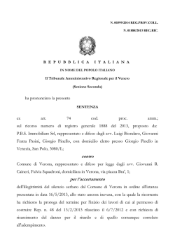 TAR Veneto n. 399 del 2014