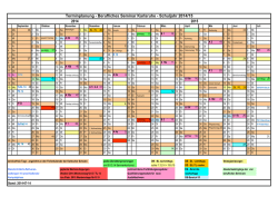 Terminplan 2014/15 - Berufliche Schulen