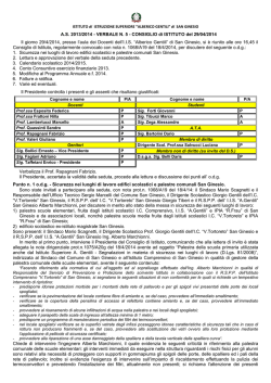 AS 2013/2014 - VERBALE N. 5 - CONSIGLIO di ISTITUTO del 29/04