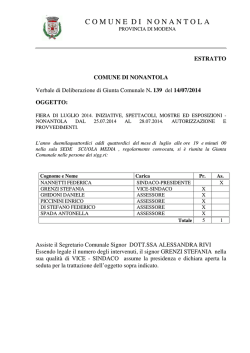 C O M U N E  D I   N O N A N T O L A