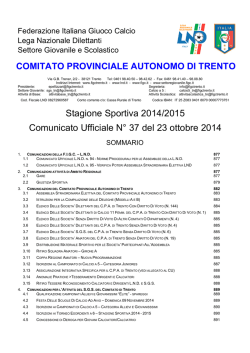 Comunicato n. 37
