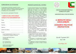programma - Universit&agrave; degli Studi di Padova
