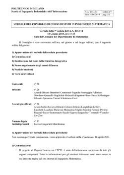 18 giugno 14 - Dipartimento di Matematica