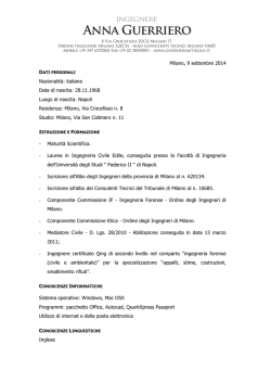 Guerriero - Ordine degli Ingegneri della Provincia di Milano