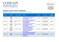 2014-03-26 Osservatorio Appalti e Gare CONFAPI Sardegna