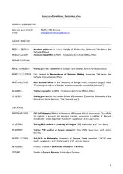 Francesca Pongiglione - Fondazione Eni Enrico Mattei