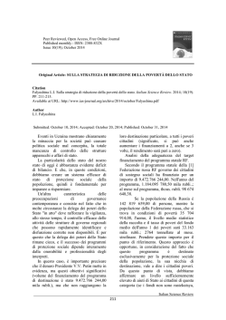 Falyushina L.I. Sulla strategia di riduzione della